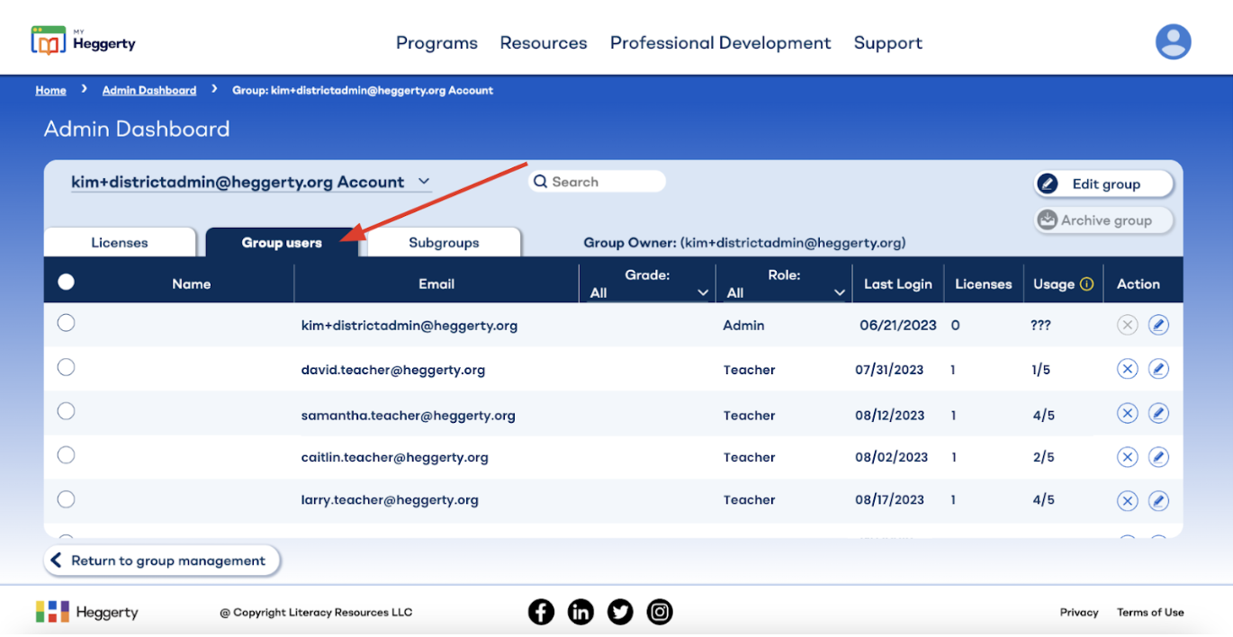 How do I assign and revoke licenses in MyHeggerty?