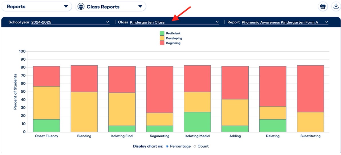 How do I access student reports as a teacher or admin?